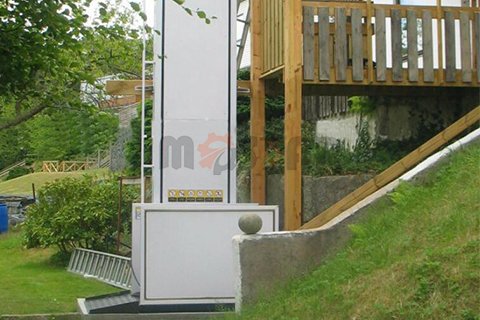 outdoor vertical platform lift