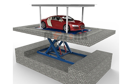 Double platform car lift